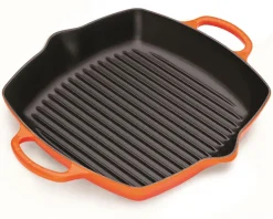 Le Creuset Pfannen Guß Und Schmiedeeisen>Grillpfanne mit zwei Griffen 30 cm Ofenrot