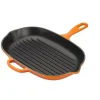 Le Creuset Pfannen Guß Und Schmiedeeisen>Grillpfanne Signature oval Ofenrot
