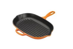 Le Creuset Pfannen Guß Und Schmiedeeisen>Grillpfanne Signature oval Ofenrot