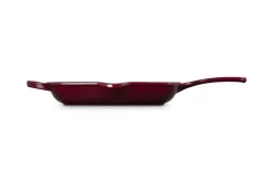 Le Creuset Pfannen Guß Und Schmiedeeisen>Grillpfanne Signature quadratisch 26 cm Garnet