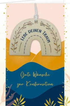 COPPENRATH SPG Karten>Grußkarte - Gute Wünsche zur Konfirmation (Regenbo