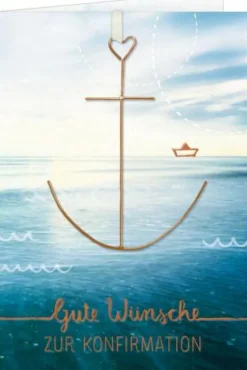 COPPENRATH SPG Karten>Grußkarte Gute Wünsche zur Konfirmation (mit Draht