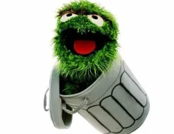 Living Puppets Kasper Und Co>Handpuppe Oskar in der Tonne 65cm