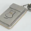 Kisme Taschen Und Körbe>Handytasche mit Börse Katze grau