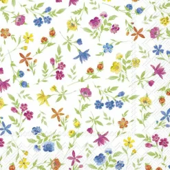 IHR Servietten|Servietten Und Serviettenringe>HAPPY FLOWERS Blue Yellow Lunch-Servietten L103264