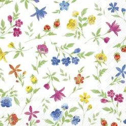 IHR Servietten Und Serviettenringe|Servietten>HAPPY FLOWERS Blue Yellow Cocktail-Servietten C103