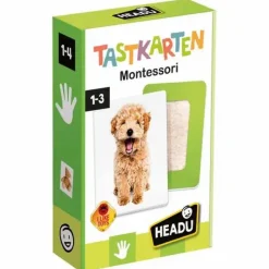 Heinrich Bauer GmbH & Co KG Familien- Und Gesellschaftsspiele>HEADU Montessori Tastkarten 1-4 Jahre