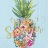 IHR Servietten Und Serviettenringe|Servietten>HELLO SUMMER Blue Cocktail-Servietten C 868040