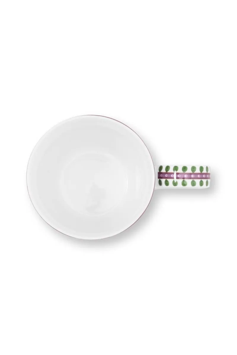 Pip Studio Henkelbecher>Henkelbecher groß „Lily & Lotus", lila, 350ml