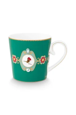 Pip Studio Henkelbecher>Henkelbecher groß „Love Birds", Medallion, emerald