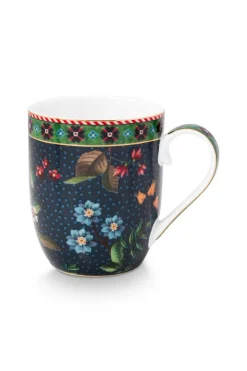 Pip Studio Henkelbecher>Henkelbecher klein „Berry Blues", blau, 145ml