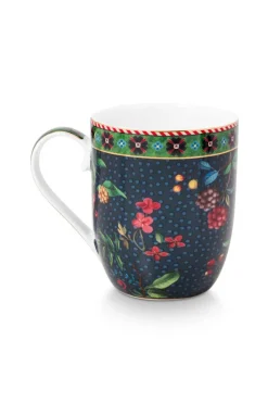 Pip Studio Henkelbecher>Henkelbecher klein „Berry Blues", blau, 145ml