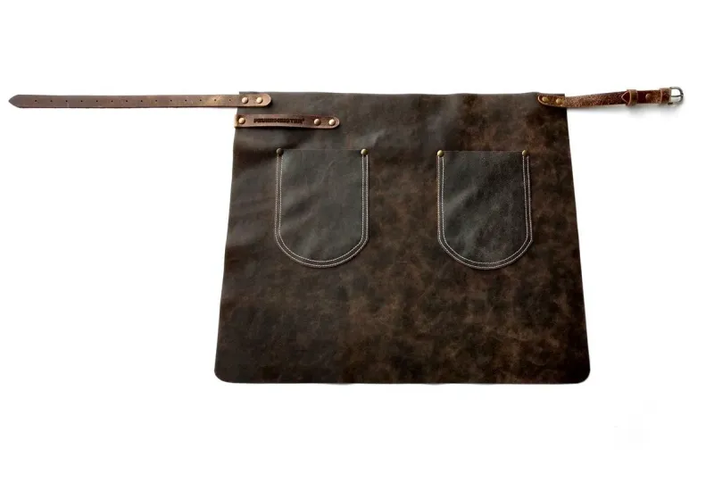 Feuermeister Grillzubehör>Hüftschürze Antikleder Gr.2 70x55cm braun