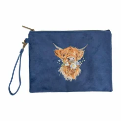 Wrendale Desings Ltd Kulturbeutel>Highland Cow Pouch - Daisy Coo
