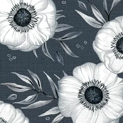 IHR Servietten Und Serviettenringe|Servietten>HOLLY FLOWER blue Lunch-Servietten L 995540