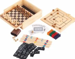 Natural Games Familien- Und Gesellschaftsspiele>Holz-Spielesammlung 50 in 1