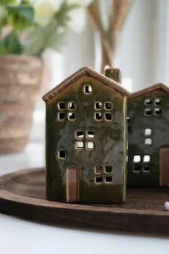 Det Gamle Apotek Kerzen, Leuchter Und Zubehör>House Ceramic Green 15cm