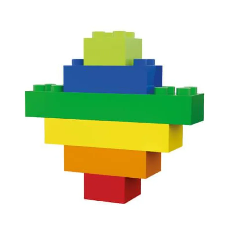 Hubelino Klemm- Und Magnetbaukästen>120-teiliges Bausteine Set (bunt)