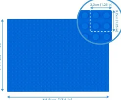 Hubelino Klemm- Und Magnetbaukästen>-560er Grundplatte BLAU