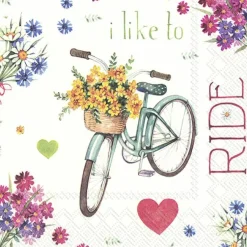 IHR Servietten Und Serviettenringe|Servietten>I Love my Bike Lunch-Servietten L 911600