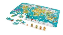 Hape Kinderpuzzle>2-in-1 Weltreise Puzzle und Spiel