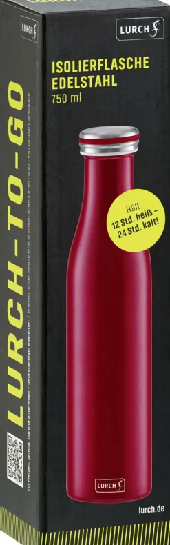 Lurch Isolierkannen Und Zubehör>Isolier-Flasche Edelstahl 0,75l Bordeaux