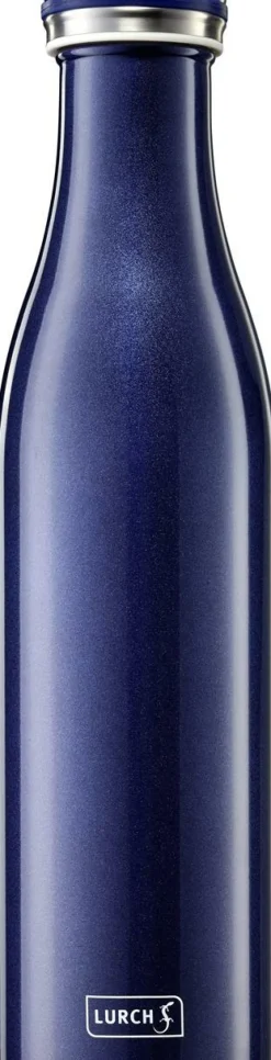Lurch Isolierkannen Und Zubehör>Isolier-Flasche Edelstahl 0,75l Blau-metallic