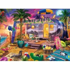 Schmidt Spiele Erwachsenenpuzzle>J.Haynie Mit Dem Wohnwagen Am Me - Puzzle 1000 Tei