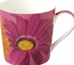 IHR Henkelbecher>JOYFUL GERBERA Pink Bone China Becher