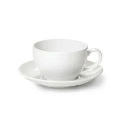 Dibbern Weiß>Kaffee Untertasse 14,5 cm Weiß Solid Color