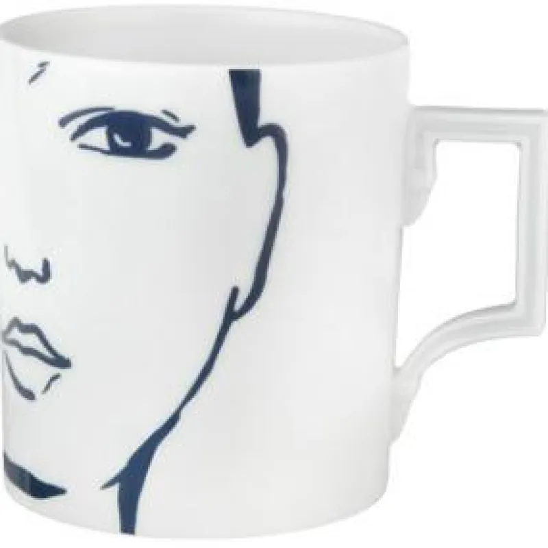 Meissener Porzellan Henkelbecher>Kaffeebecher, Form Berlin , Carol , V 0,25 l