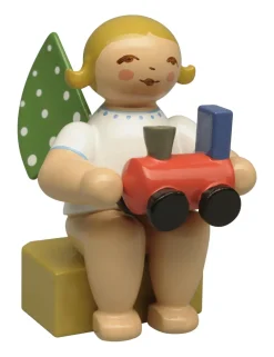 Wendt&Kühn Figuren>Kalenderfigur 2026 Engel mit Lok