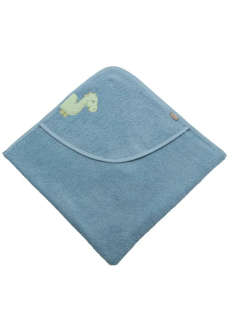 Sterntaler Badtextilien>Kapuzenbadetuch 80x80 Rexi blau