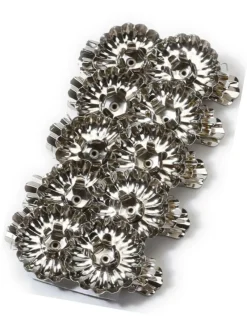 Goodz by Inge Kerzen, Leuchter Und Zubehör>Kerzenhalter Clip, silber, 10Stück, 4cm, Metall