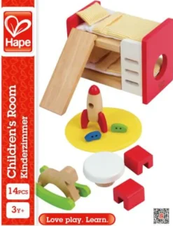 Hape Puppenhaus>Kinderzimmer 13tlg.