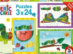 Schmidt Spiele Kinderpuzzle>Kleine Raupe Nimmersatt Raupe-Kokon-Schmetterling,