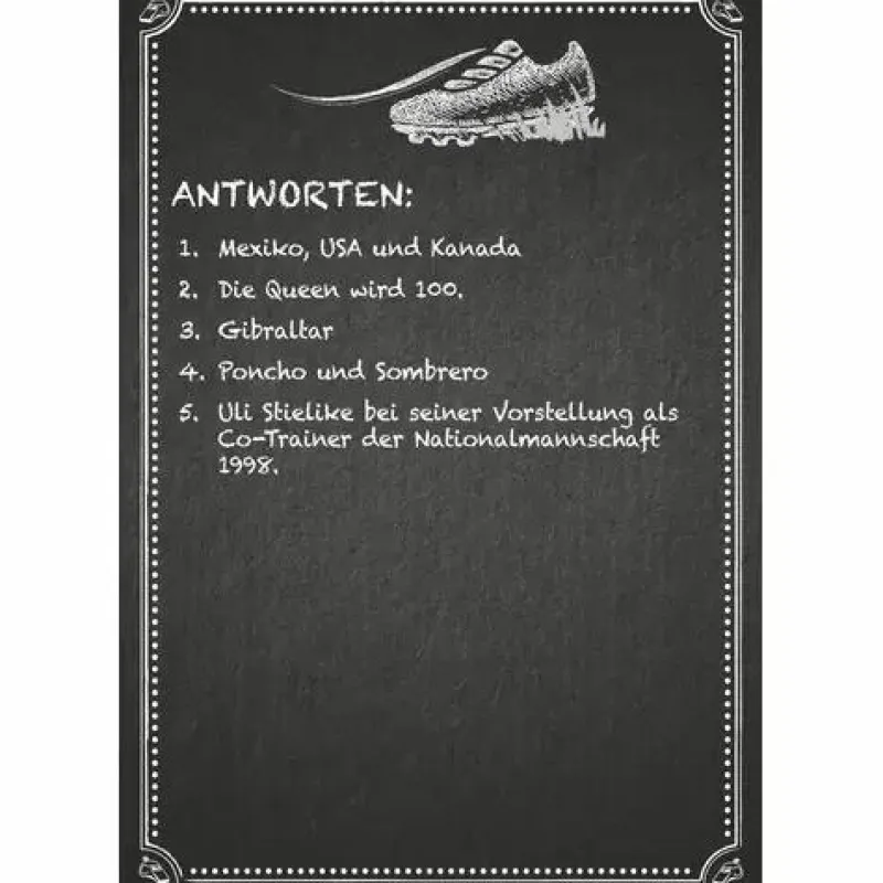 Moses Familien- Und Gesellschaftsspiele>Kneipenquiz Fußball