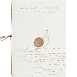 Räder Karten>Knopfkarte „Spät aber von ganzem Herzen"