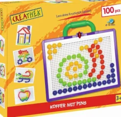 Vedes Basteln>Koffer Steckplatte mit 100 Pins 10mm