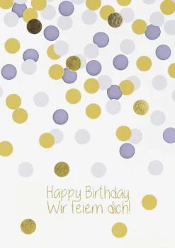 Räder Karten>Konfettiregenkarte Wir Feiern Dich!