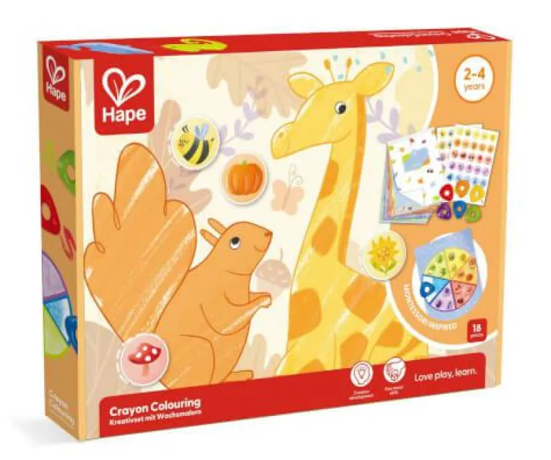 Hape Basteln>Kreativset mit Wachsmalern