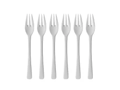Gense Edelstahl Und Kunststoff>Kuchengabel Steel Line 6 Stück, glänzend