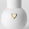 Räder Vasen>Kugelvase Herz Gold D.10cm H.13cm