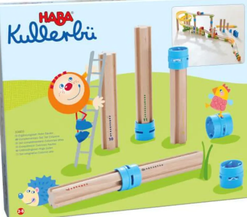 Haba Bauen>Kullerbü - Ergänzungsset: Hohe Säulen