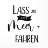IHR Servietten Und Serviettenringe|Servietten>LASS UNS ANS MEER FAHREN black Lunch-Servietten L