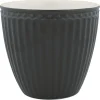 Greengate Henkelbecher>Latte Becher dark grey Alice