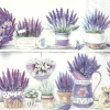 IHR Servietten Und Serviettenringe|Servietten>LAVENDER POTS Lunch-Servietten L 912200