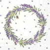 IHR Servietten|Servietten Und Serviettenringe>LAVENDER WREATH Lunch-Servietten L 845200