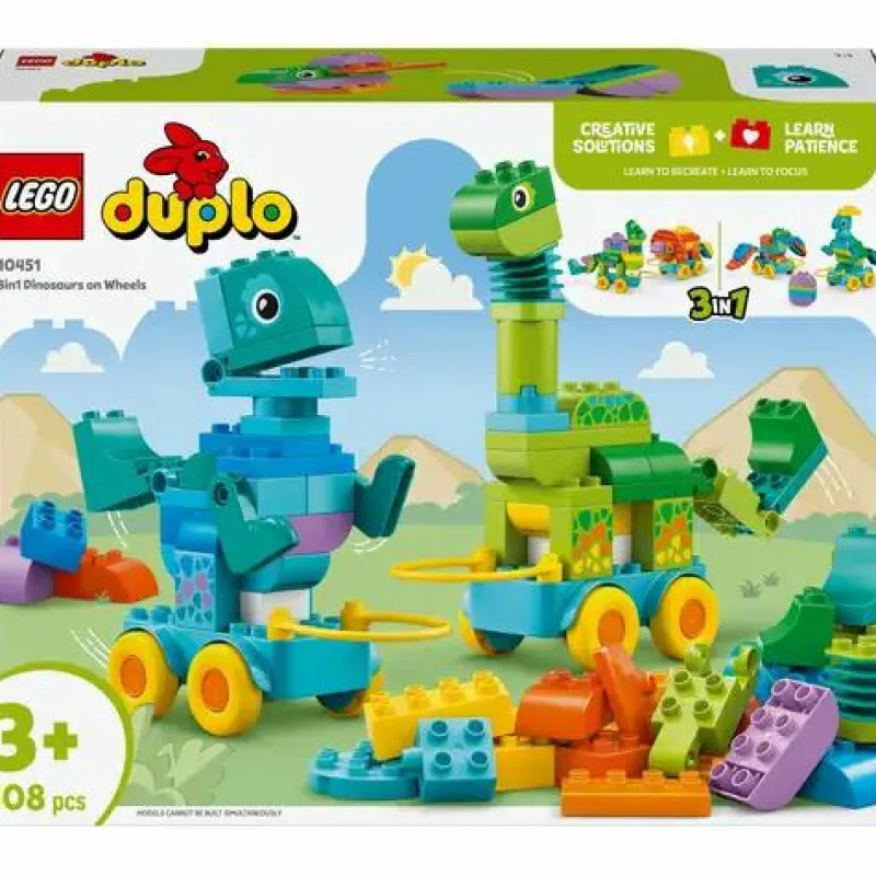 LEGO® Bauen>DUPLO® Dinos Auf Rädern 3-In-1-Set