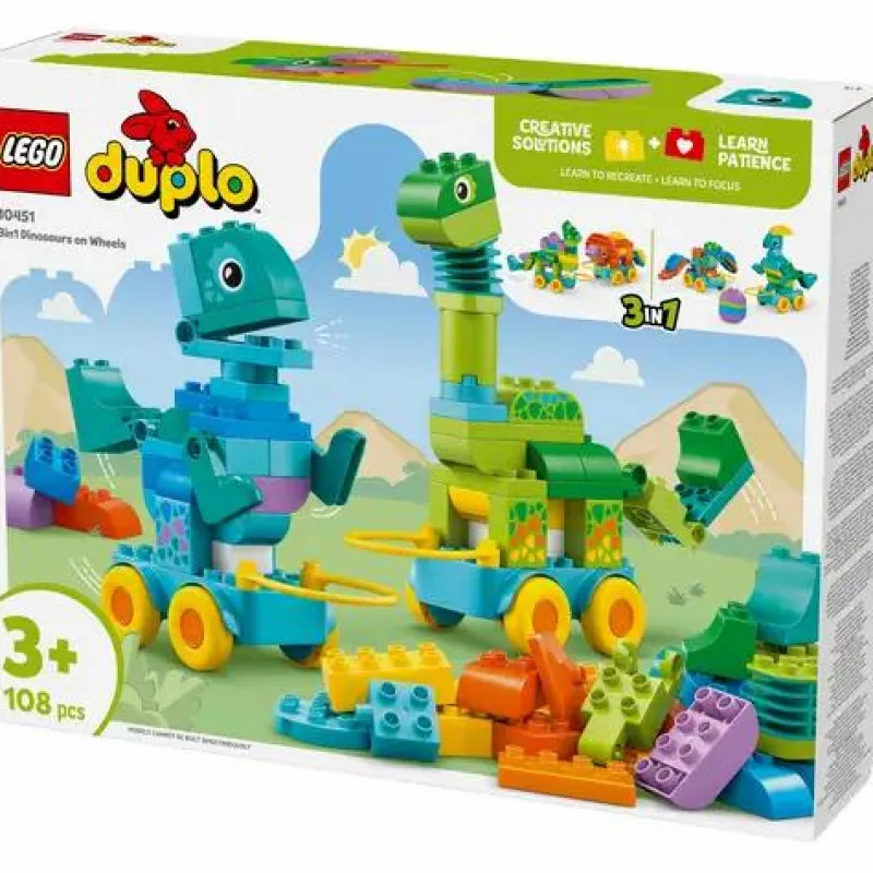 LEGO® Bauen>DUPLO® Dinos Auf Rädern 3-In-1-Set